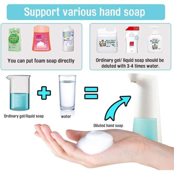 Soap Dispenser,Automatic Foaming Soap Dispenser Hand Free Countertop Dispensers - Picture 5 of 6